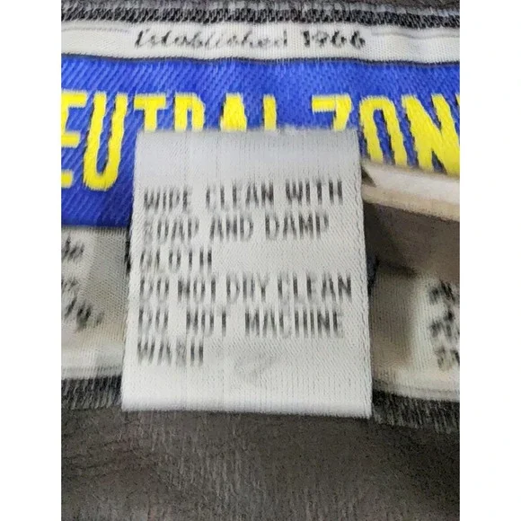 Neutral Zone Coat Womens Small Black Faux Leather  Longline Button Front Vintage - Picture 15 of 15